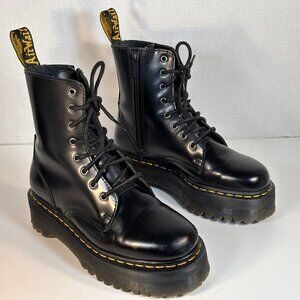 Men's Black Leather Size 8 Dr Martens Boots